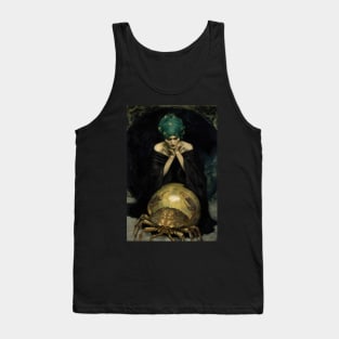 Cancer the Crab Zodiac Illustration Tank Top